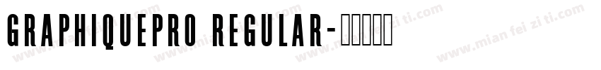 GraphiquePro Regular字体转换